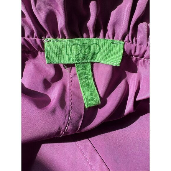 NWOT LOGO Instant Chic Purple Drawstring Coat Small - Picture 5 of 6
